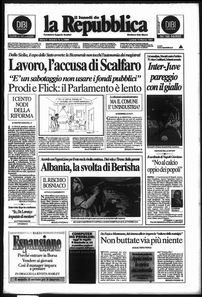 Il lunedì de La repubblica